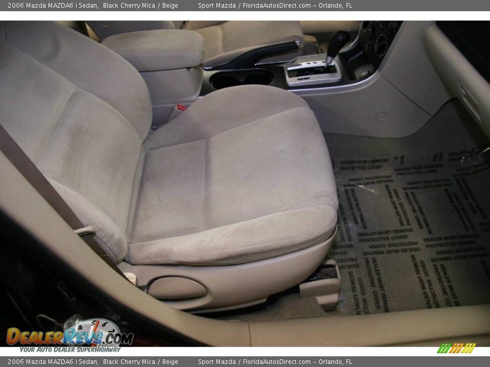 2006 Mazda MAZDA6 i Sedan Black Cherry Mica / Beige Photo #19