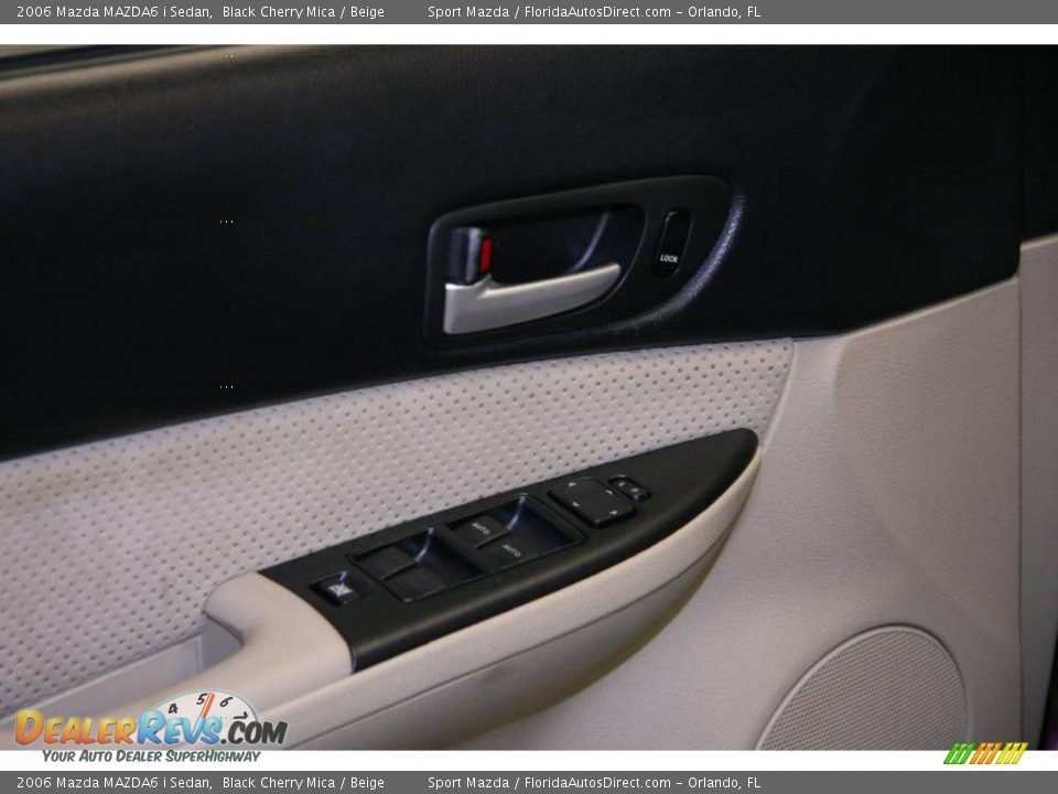 2006 Mazda MAZDA6 i Sedan Black Cherry Mica / Beige Photo #27
