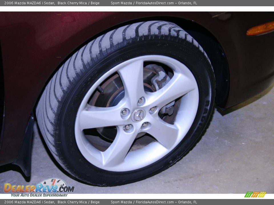 2006 Mazda MAZDA6 i Sedan Black Cherry Mica / Beige Photo #31