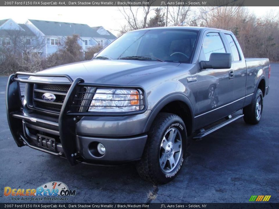 2007 Ford F150 FX4 SuperCab 4x4 Dark Shadow Grey Metallic / Black/Medium Flint Photo #1