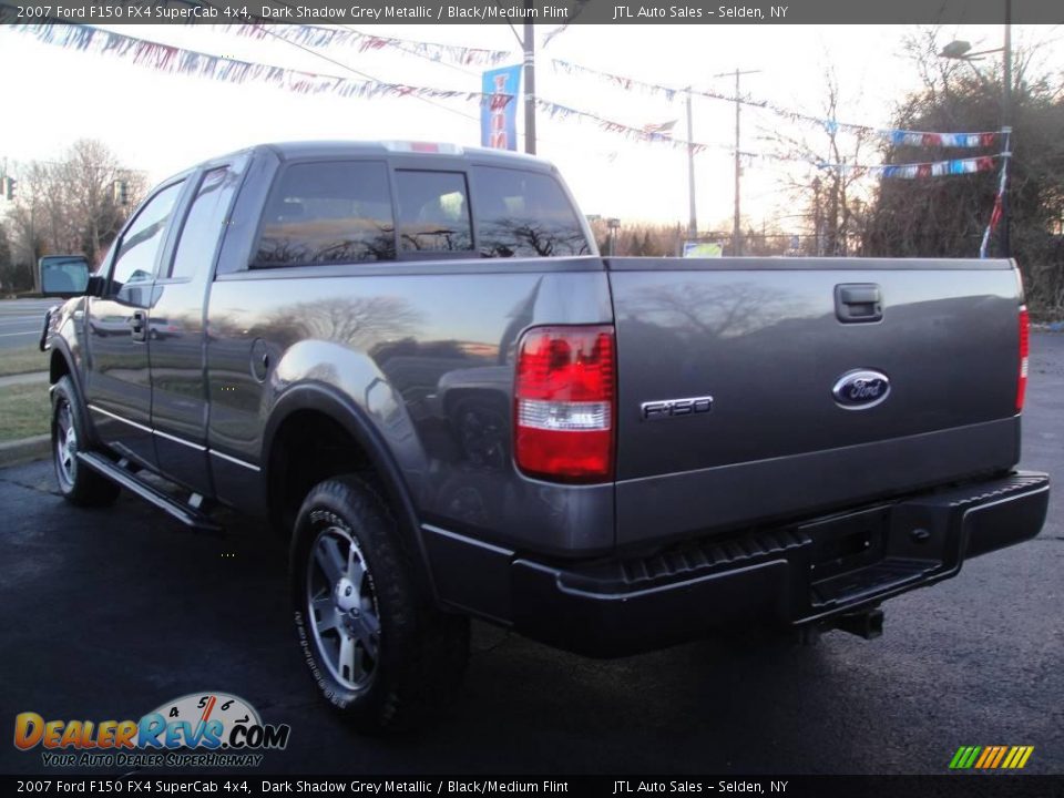 2007 Ford F150 FX4 SuperCab 4x4 Dark Shadow Grey Metallic / Black/Medium Flint Photo #3
