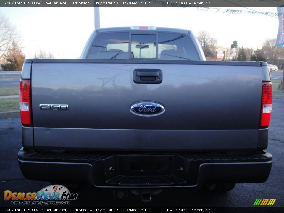 2007 Ford F150 FX4 SuperCab 4x4 Dark Shadow Grey Metallic / Black/Medium Flint Photo #4