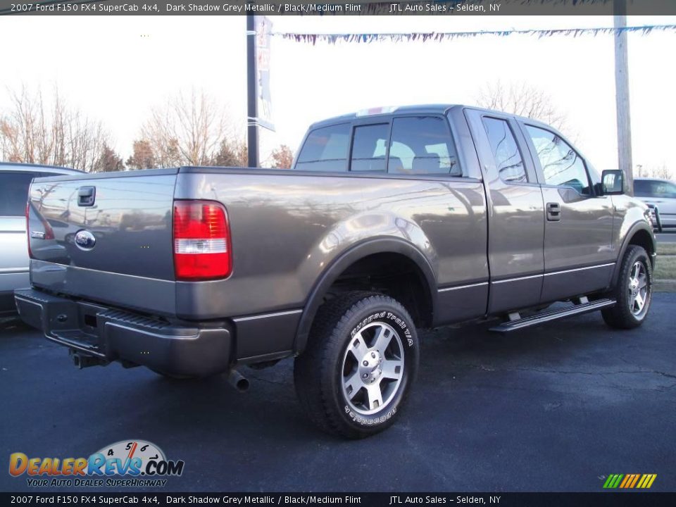2007 Ford F150 FX4 SuperCab 4x4 Dark Shadow Grey Metallic / Black/Medium Flint Photo #5