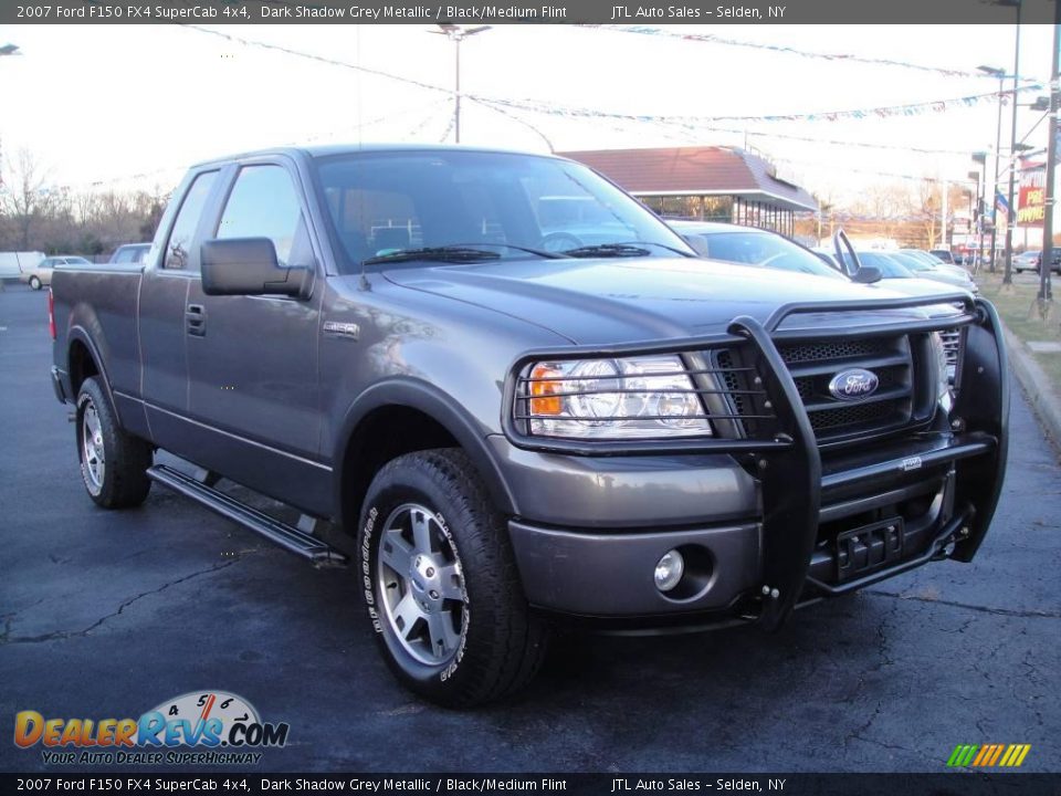 2007 Ford F150 FX4 SuperCab 4x4 Dark Shadow Grey Metallic / Black/Medium Flint Photo #6
