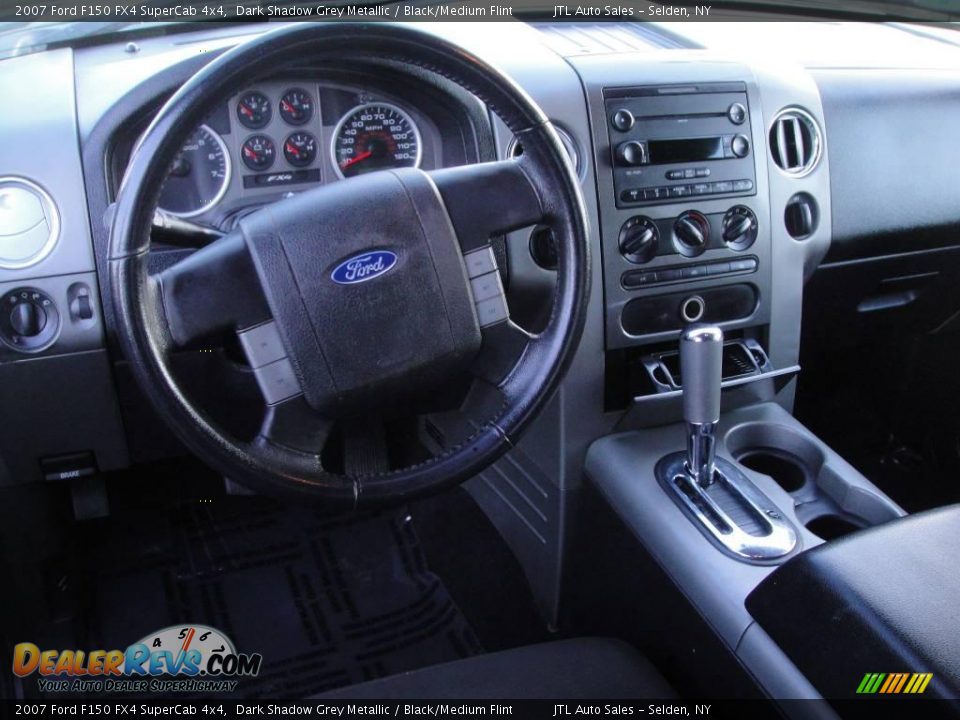 2007 Ford F150 FX4 SuperCab 4x4 Dark Shadow Grey Metallic / Black/Medium Flint Photo #11