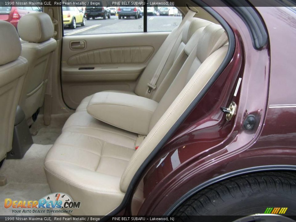 1998 Nissan Maxima GLE Red Pearl Metallic / Beige Photo #6