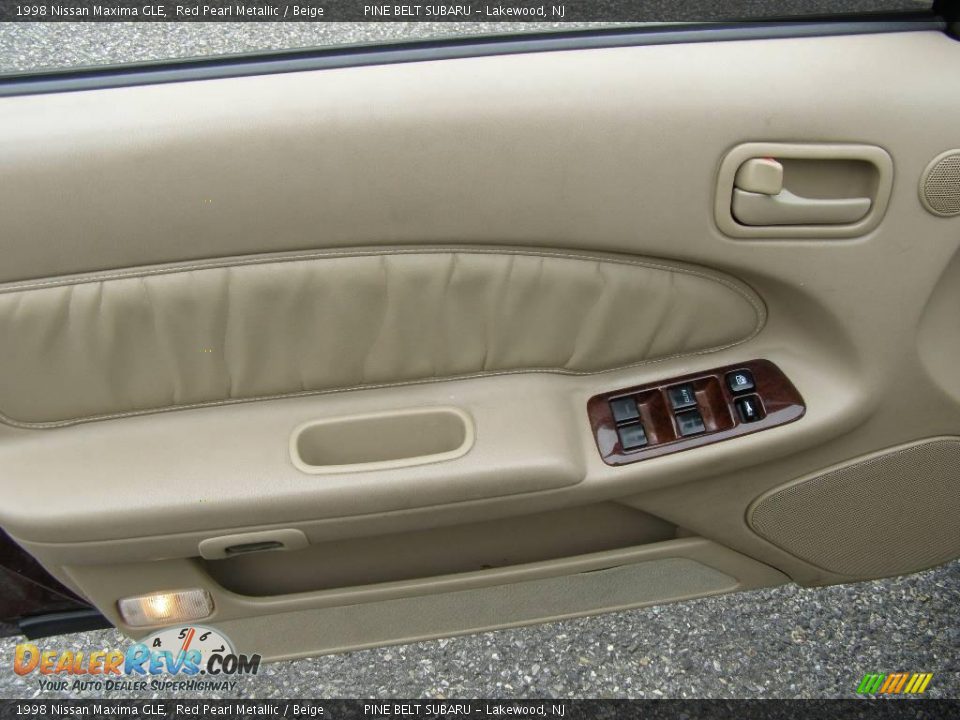 1998 Nissan Maxima GLE Red Pearl Metallic / Beige Photo #8