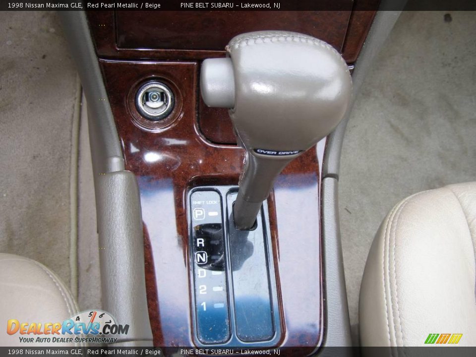 1998 Nissan Maxima GLE Red Pearl Metallic / Beige Photo #11
