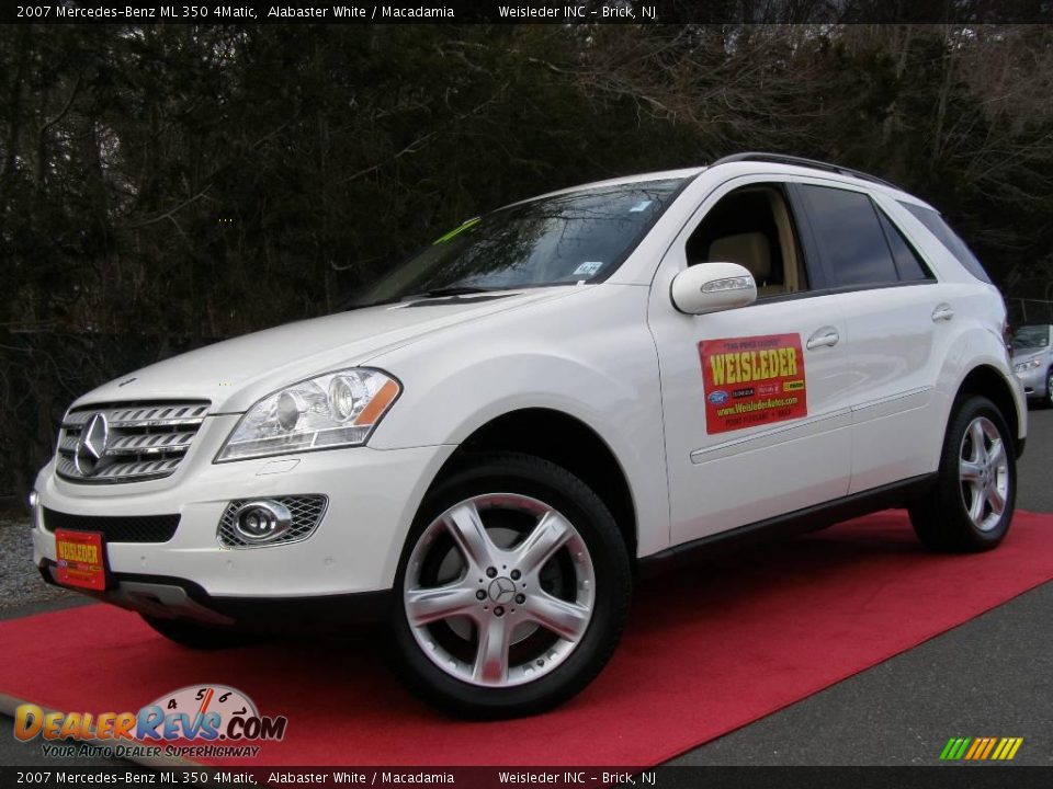 2007 Mercedes-Benz ML 350 4Matic Alabaster White / Macadamia Photo #1