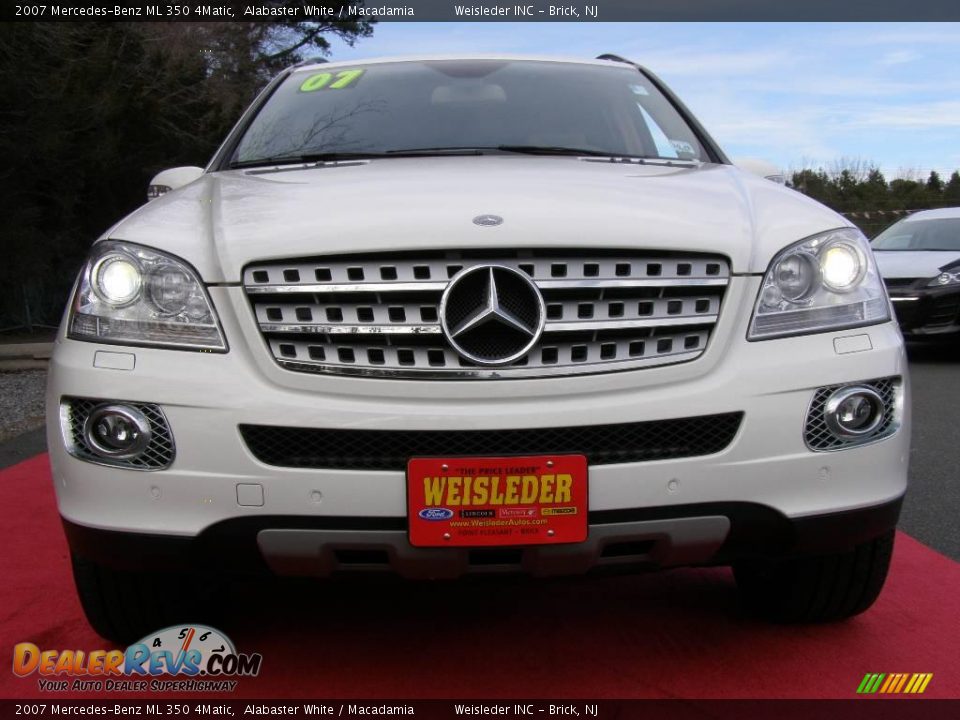 2007 Mercedes-Benz ML 350 4Matic Alabaster White / Macadamia Photo #2