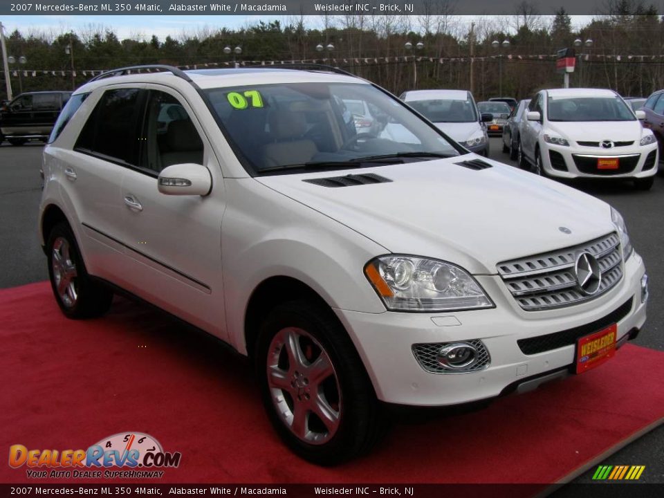 2007 Mercedes-Benz ML 350 4Matic Alabaster White / Macadamia Photo #3