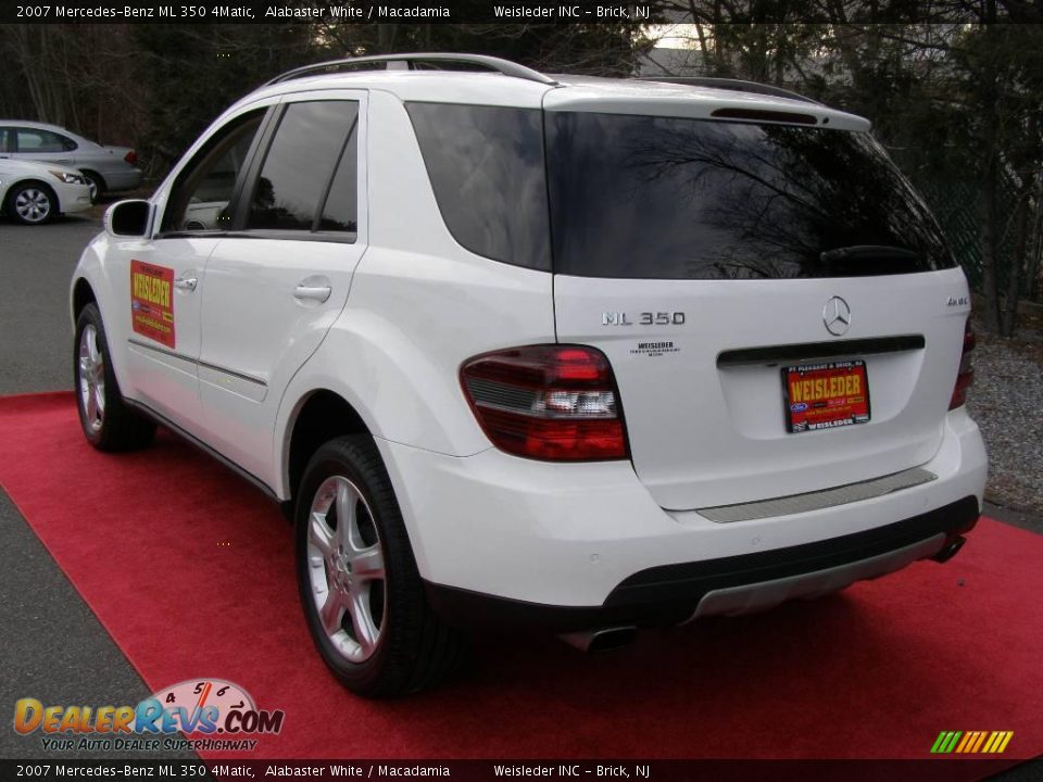 2007 Mercedes-Benz ML 350 4Matic Alabaster White / Macadamia Photo #5