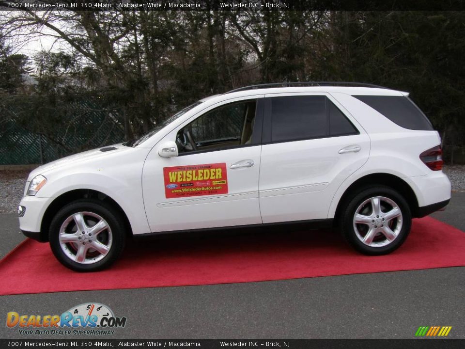 2007 Mercedes-Benz ML 350 4Matic Alabaster White / Macadamia Photo #6