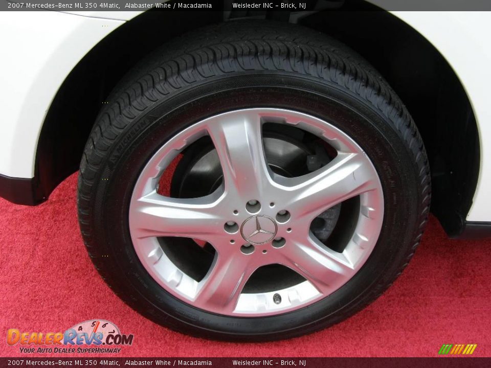 2007 Mercedes-Benz ML 350 4Matic Alabaster White / Macadamia Photo #8