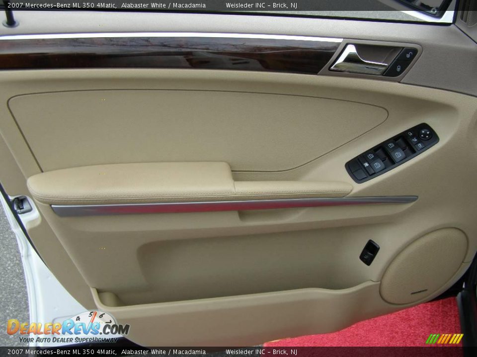2007 Mercedes-Benz ML 350 4Matic Alabaster White / Macadamia Photo #11