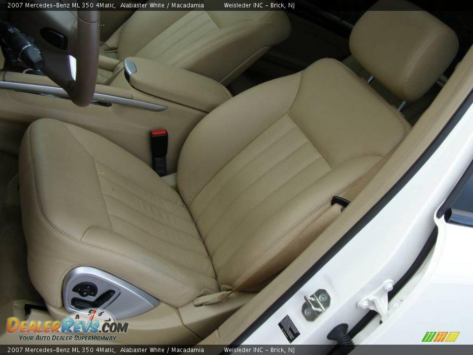 2007 Mercedes-Benz ML 350 4Matic Alabaster White / Macadamia Photo #13