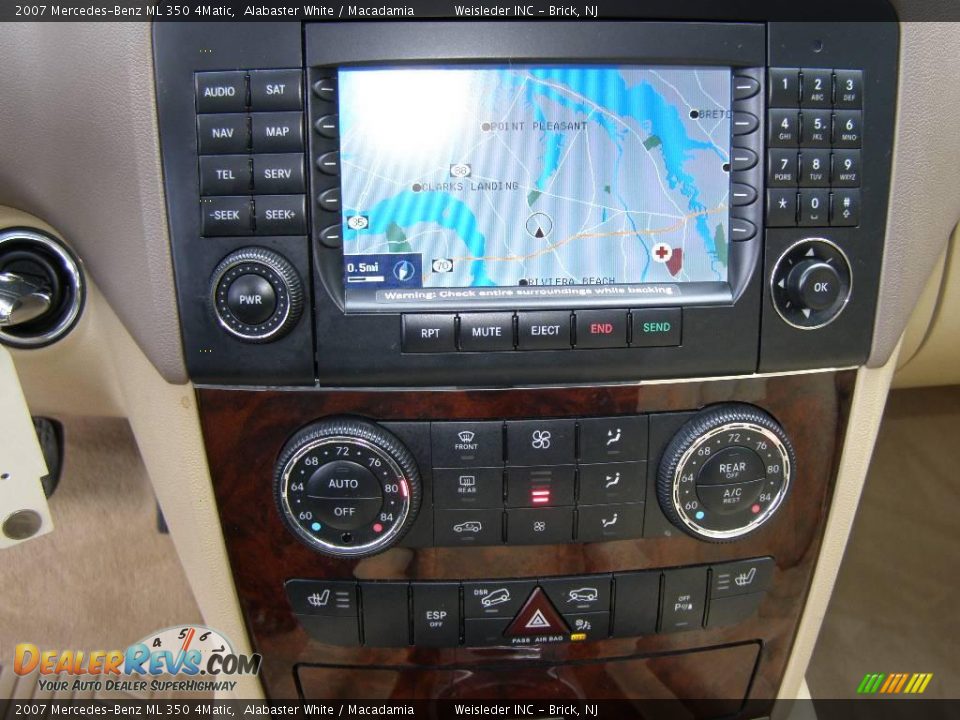 2007 Mercedes-Benz ML 350 4Matic Alabaster White / Macadamia Photo #14