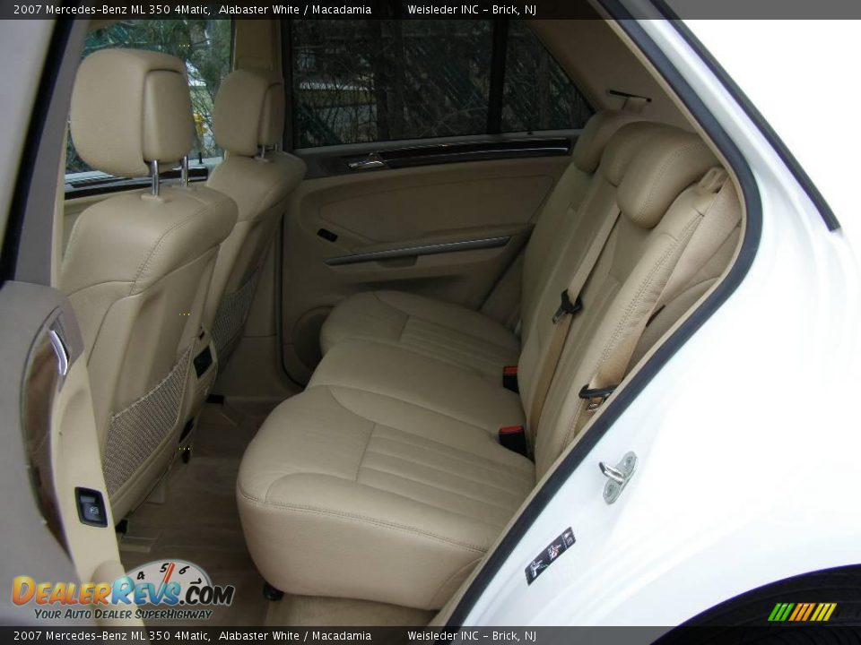 2007 Mercedes-Benz ML 350 4Matic Alabaster White / Macadamia Photo #18