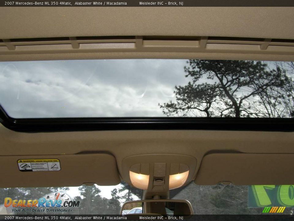 2007 Mercedes-Benz ML 350 4Matic Alabaster White / Macadamia Photo #20