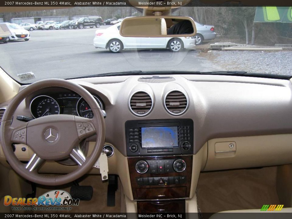 2007 Mercedes-Benz ML 350 4Matic Alabaster White / Macadamia Photo #21