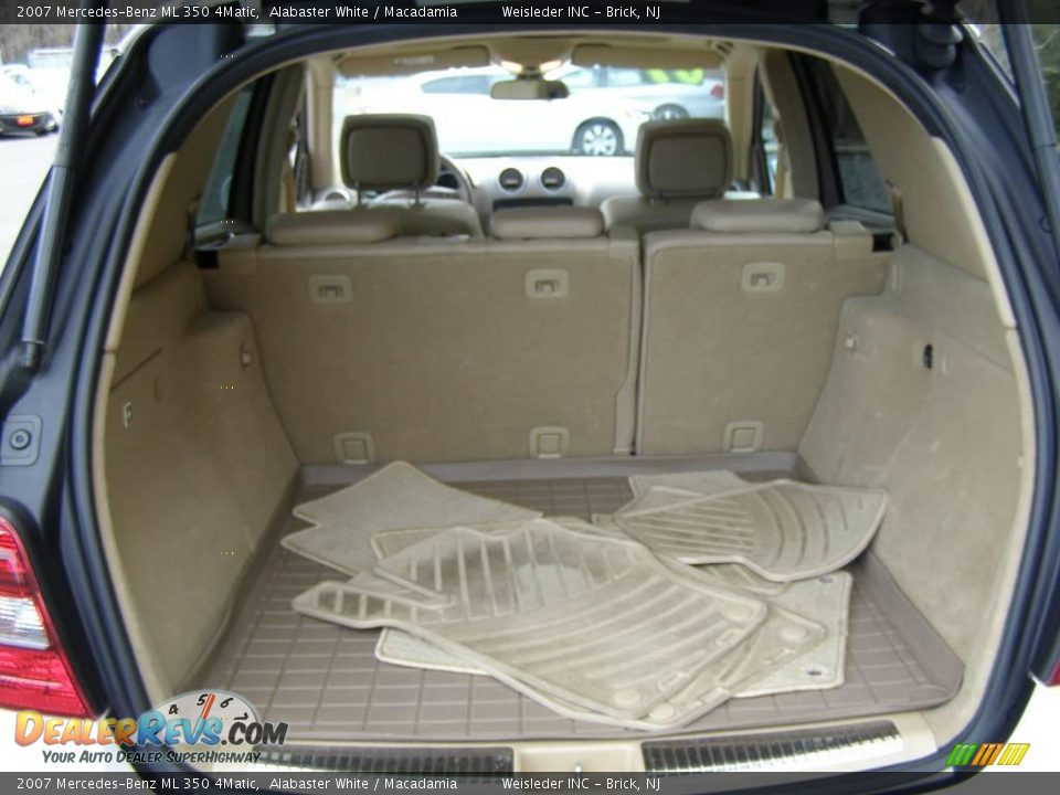 2007 Mercedes-Benz ML 350 4Matic Alabaster White / Macadamia Photo #22