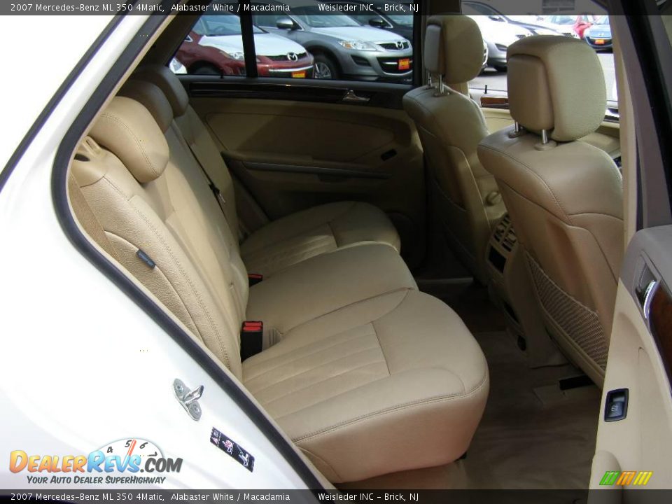 2007 Mercedes-Benz ML 350 4Matic Alabaster White / Macadamia Photo #24