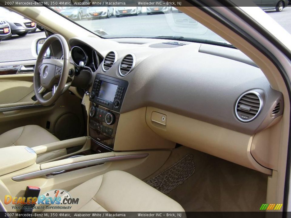 2007 Mercedes-Benz ML 350 4Matic Alabaster White / Macadamia Photo #25