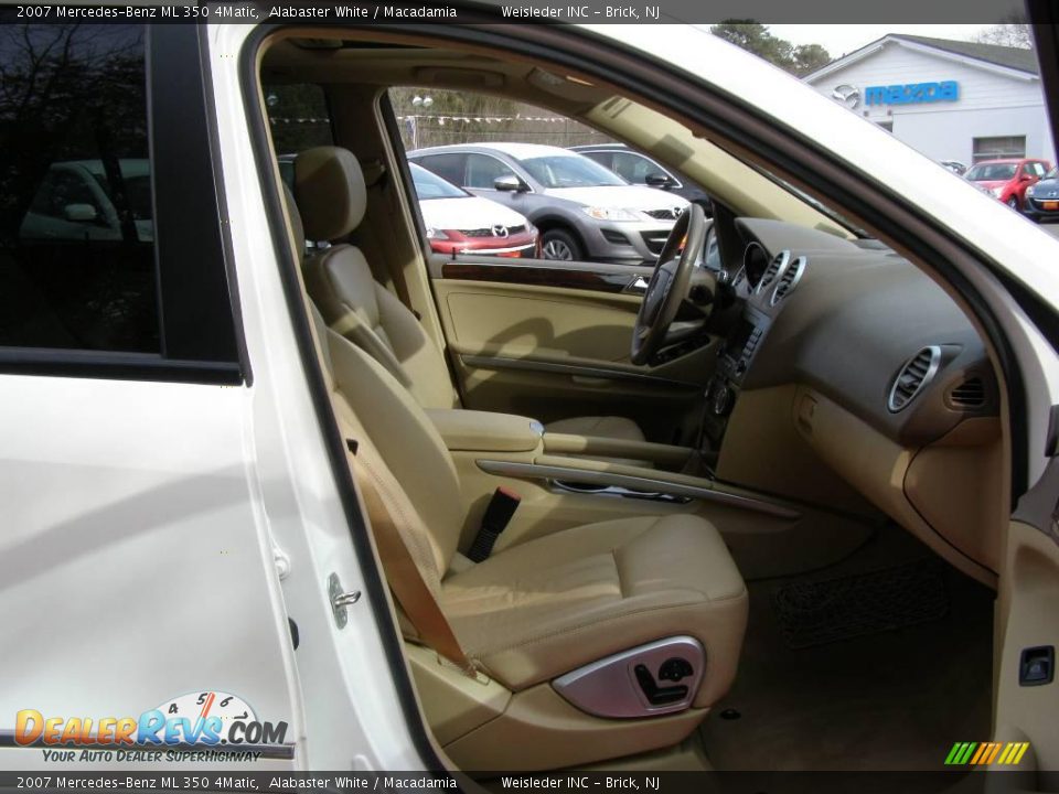 2007 Mercedes-Benz ML 350 4Matic Alabaster White / Macadamia Photo #26
