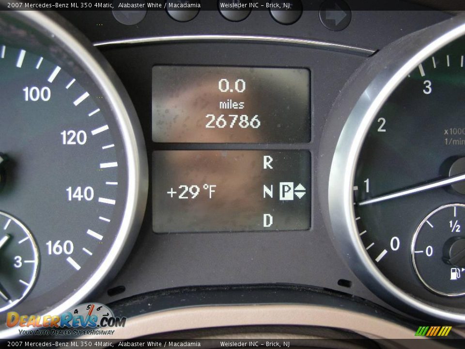 2007 Mercedes-Benz ML 350 4Matic Alabaster White / Macadamia Photo #29