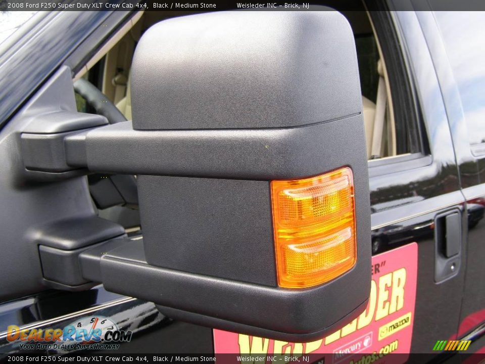 2008 Ford F250 Super Duty XLT Crew Cab 4x4 Black / Medium Stone Photo #9