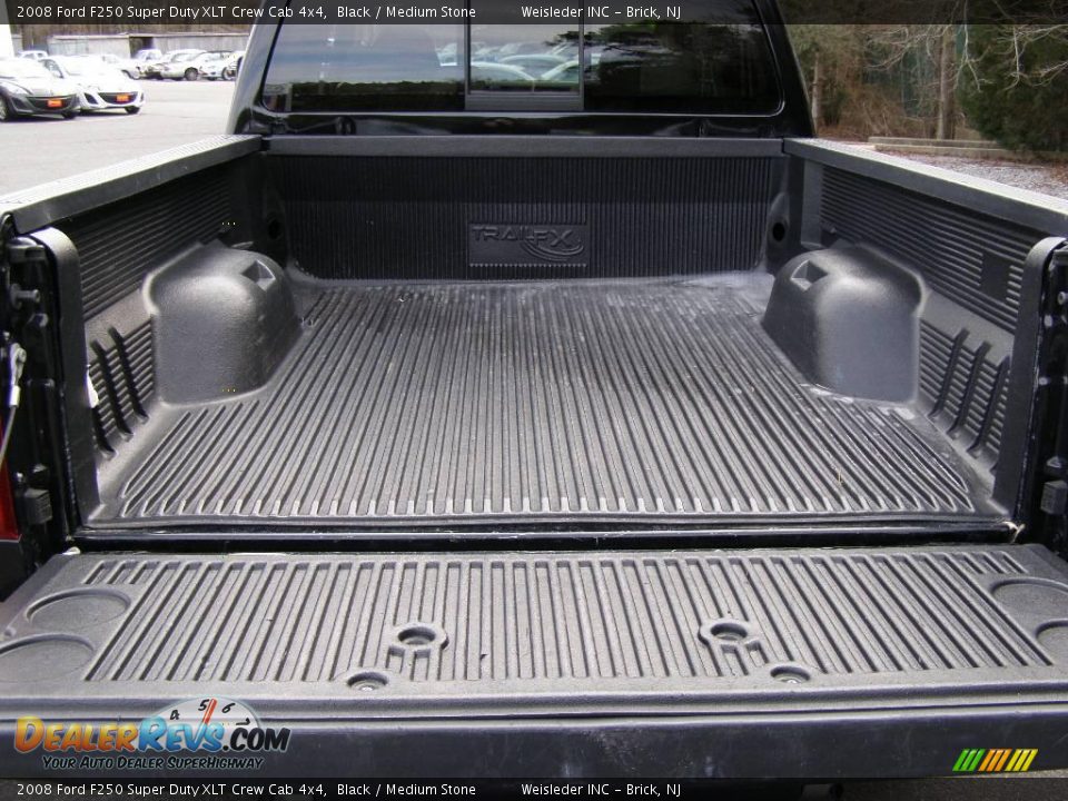 2008 Ford F250 Super Duty XLT Crew Cab 4x4 Black / Medium Stone Photo #10