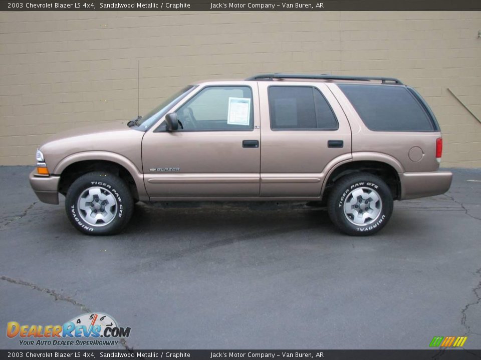 2003 Chevrolet Blazer LS 4x4 Sandalwood Metallic / Graphite Photo #1