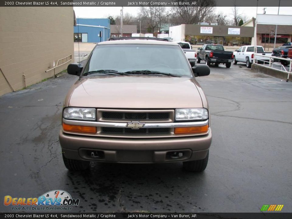 2003 Chevrolet Blazer LS 4x4 Sandalwood Metallic / Graphite Photo #3