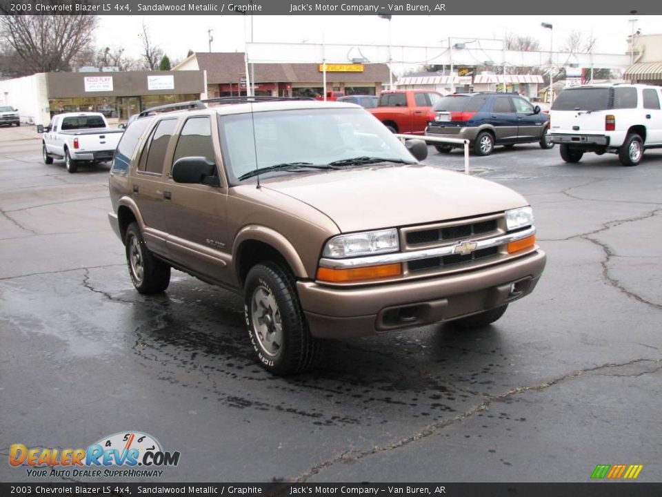 2003 Chevrolet Blazer LS 4x4 Sandalwood Metallic / Graphite Photo #4