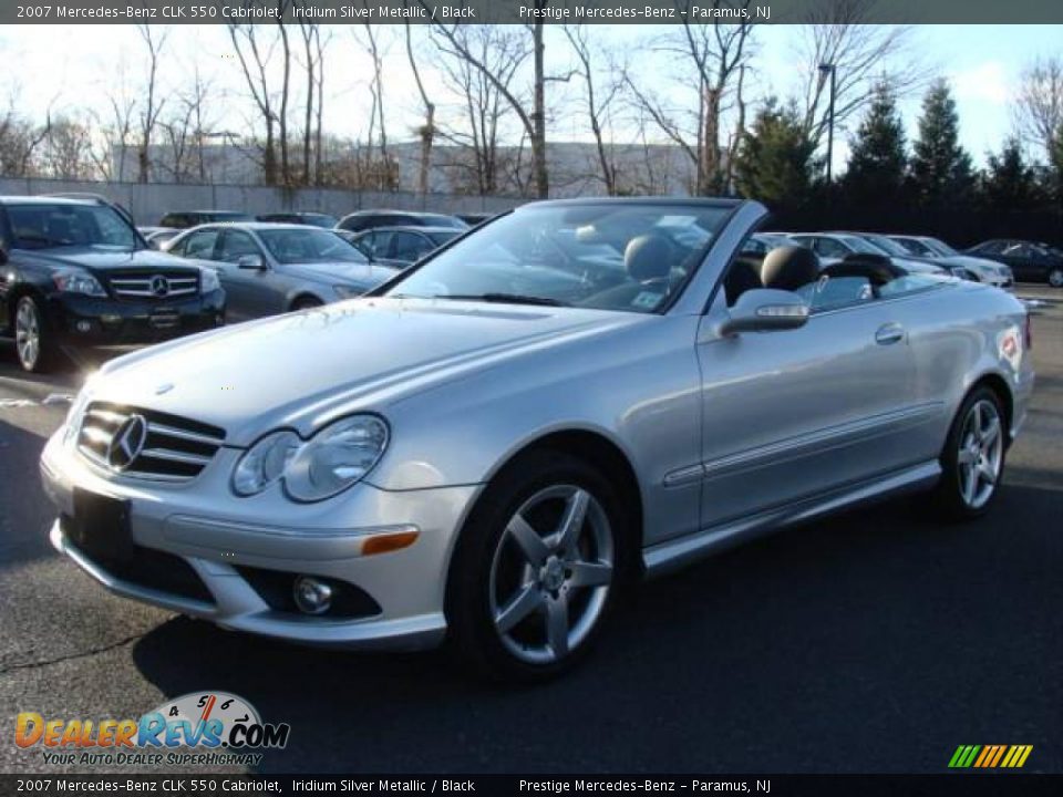 2007 Mercedes-Benz CLK 550 Cabriolet Iridium Silver Metallic / Black Photo #1