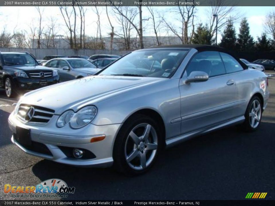 2007 Mercedes-Benz CLK 550 Cabriolet Iridium Silver Metallic / Black Photo #2