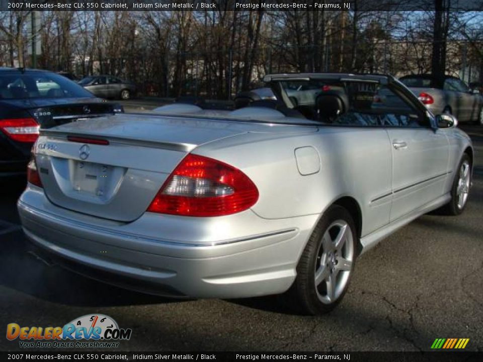 2007 Mercedes-Benz CLK 550 Cabriolet Iridium Silver Metallic / Black Photo #5