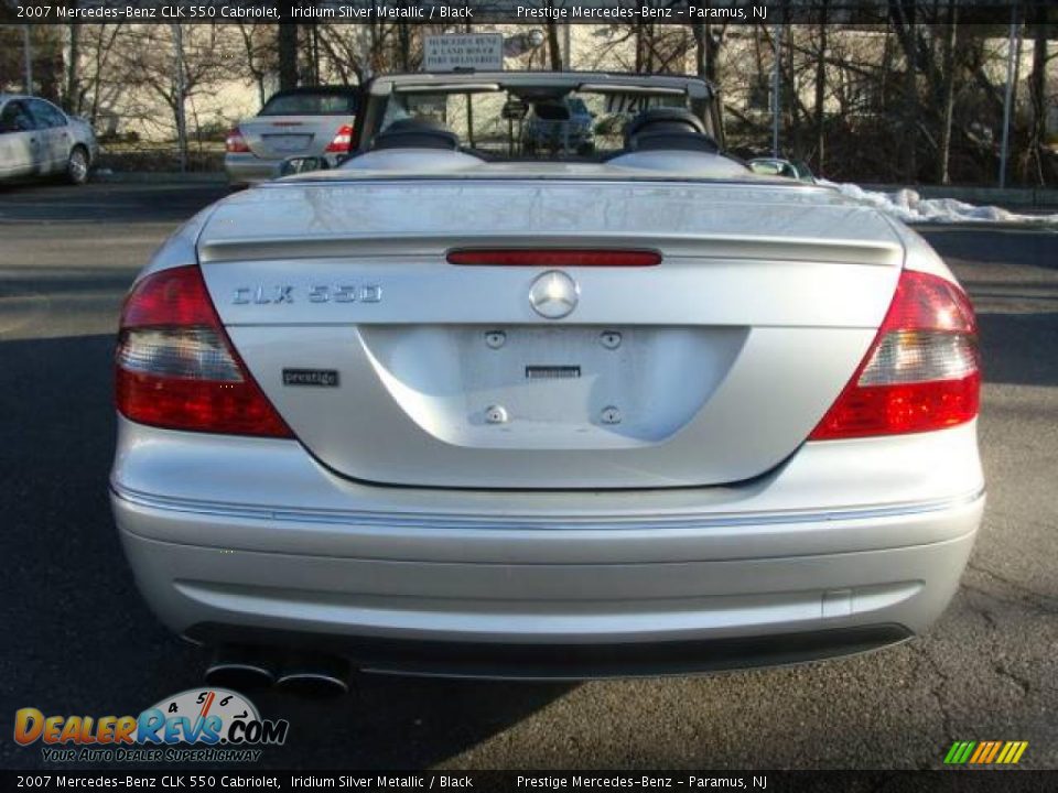 2007 Mercedes-Benz CLK 550 Cabriolet Iridium Silver Metallic / Black Photo #6