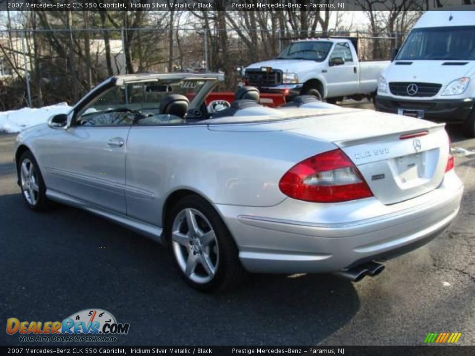 2007 Mercedes-Benz CLK 550 Cabriolet Iridium Silver Metallic / Black Photo #7