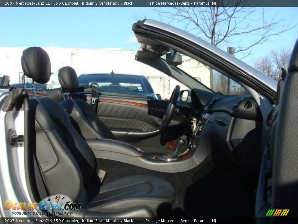2007 Mercedes-Benz CLK 550 Cabriolet Iridium Silver Metallic / Black Photo #10