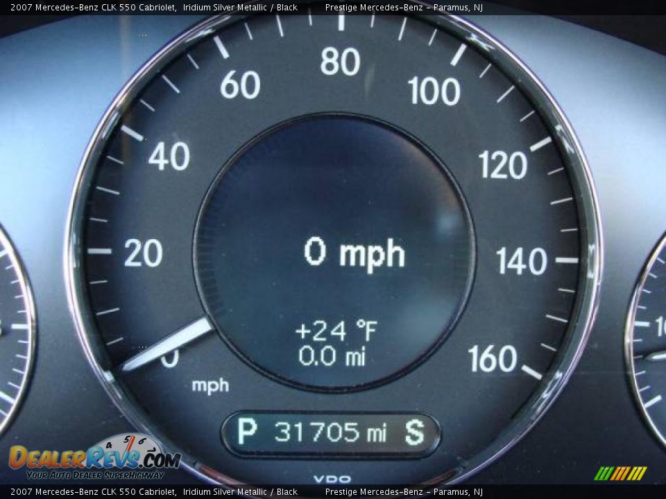 2007 Mercedes-Benz CLK 550 Cabriolet Iridium Silver Metallic / Black Photo #12