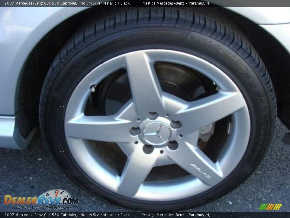 2007 Mercedes-Benz CLK 550 Cabriolet Iridium Silver Metallic / Black Photo #16