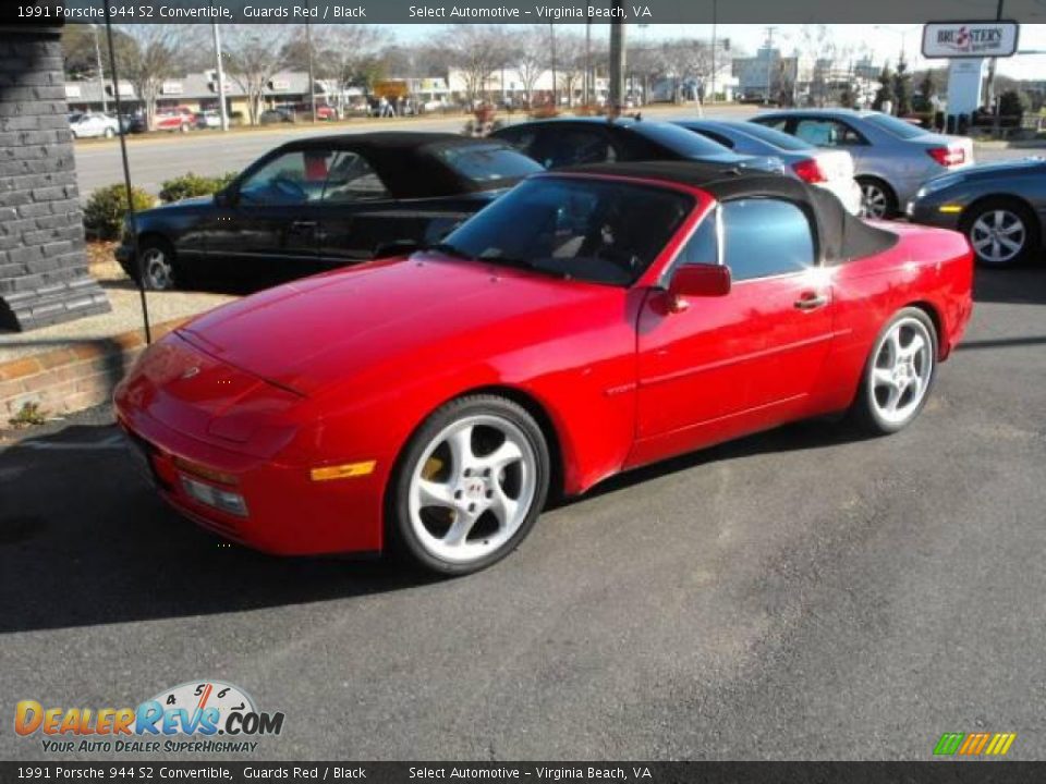 1991 Porsche 944 S2 Convertible Guards Red / Black Photo #1