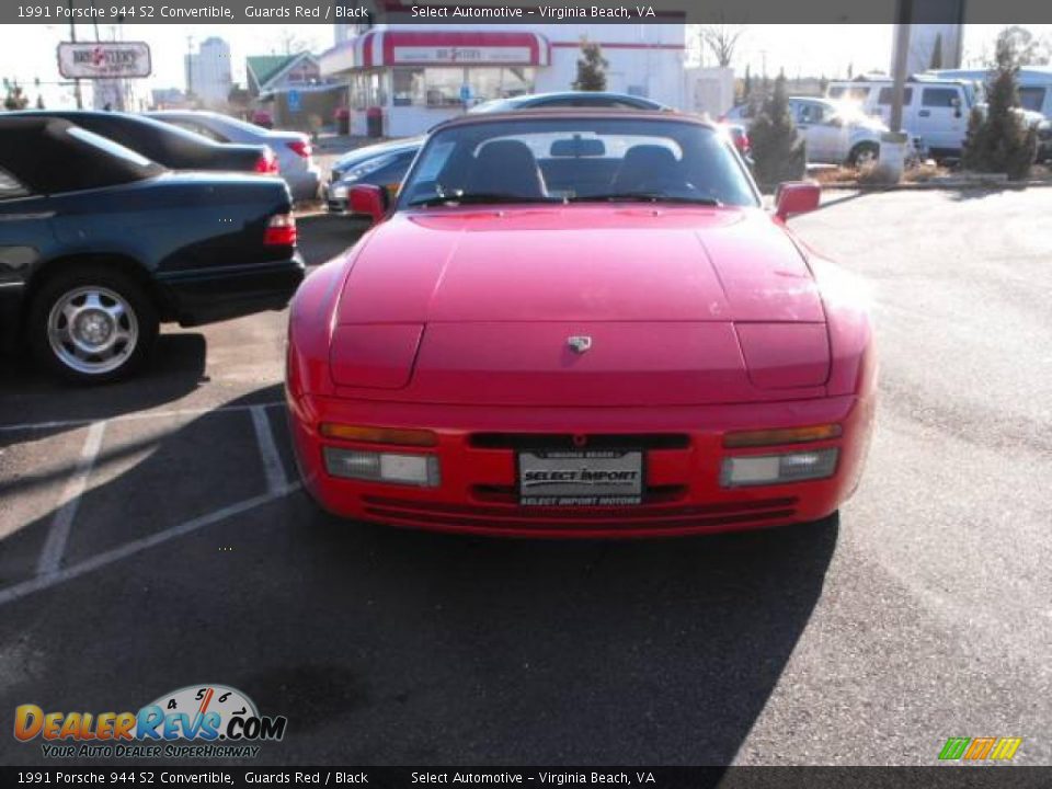 1991 Porsche 944 S2 Convertible Guards Red / Black Photo #3