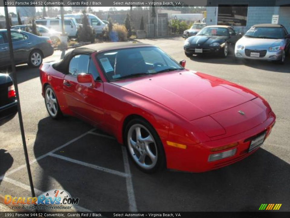 1991 Porsche 944 S2 Convertible Guards Red / Black Photo #4