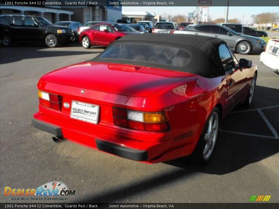 1991 Porsche 944 S2 Convertible Guards Red / Black Photo #5