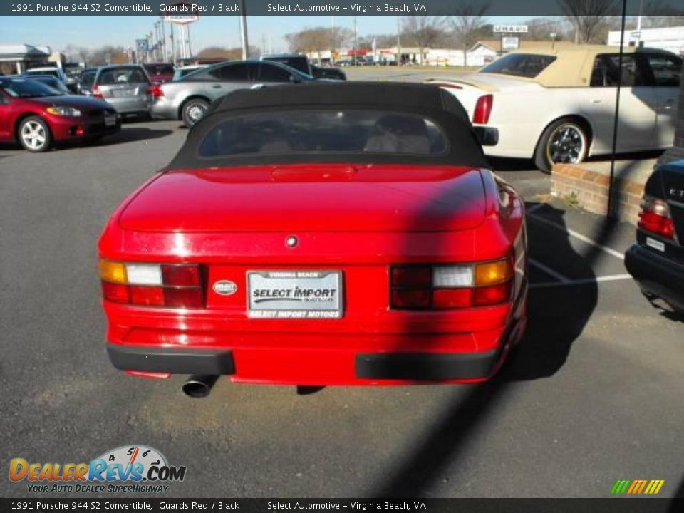 1991 Porsche 944 S2 Convertible Guards Red / Black Photo #6