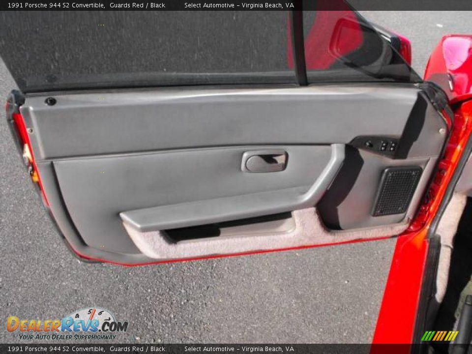1991 Porsche 944 S2 Convertible Guards Red / Black Photo #9