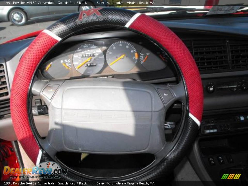 1991 Porsche 944 S2 Convertible Guards Red / Black Photo #13