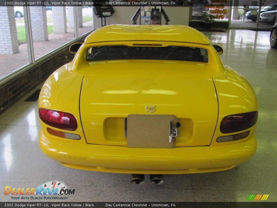 2002 Dodge Viper RT-10 Viper Race Yellow / Black Photo #3